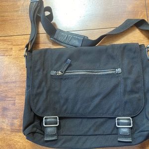 Banana Republic black messenger bag